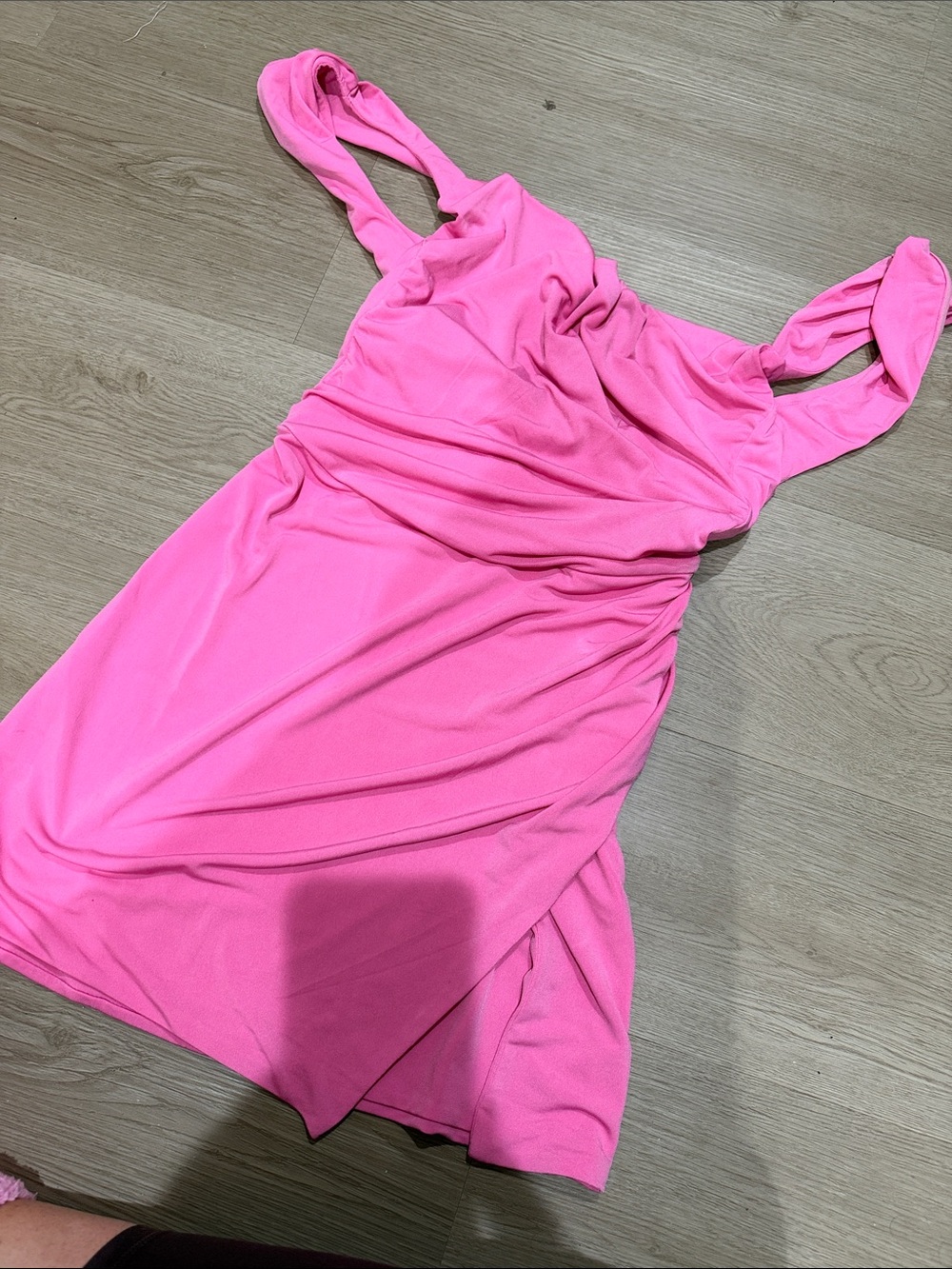 Tiger mist backless Pink Ruched Sleeveless Women’s Dress